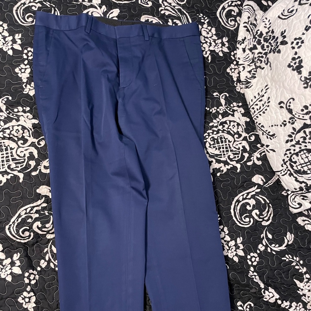 Men's Blue Dress Pants